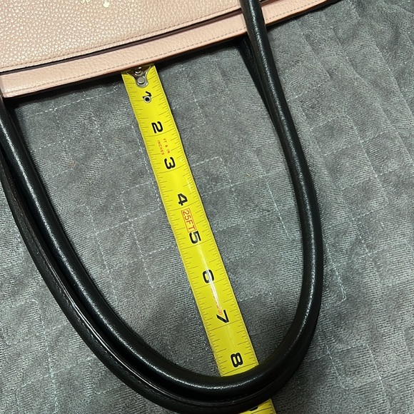 Kate spade large peachy pink and black pebbled leather tote bag - Picture 12 of 16